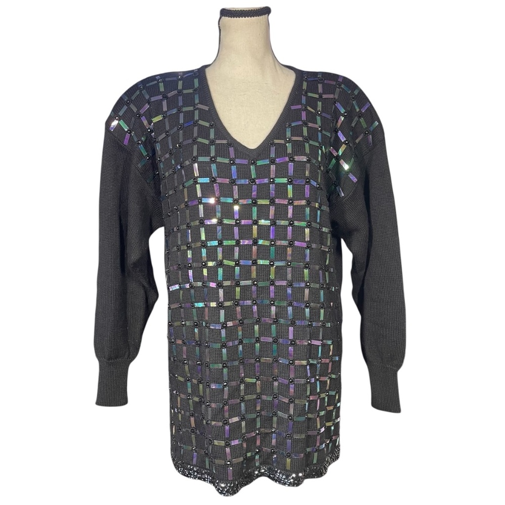 Cedars Sequins Vintage Sweater